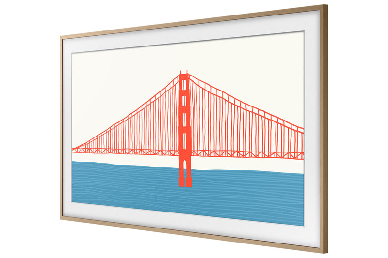 Samsung Customizable Bezel for 43\" The Frame TV - Modern Teak