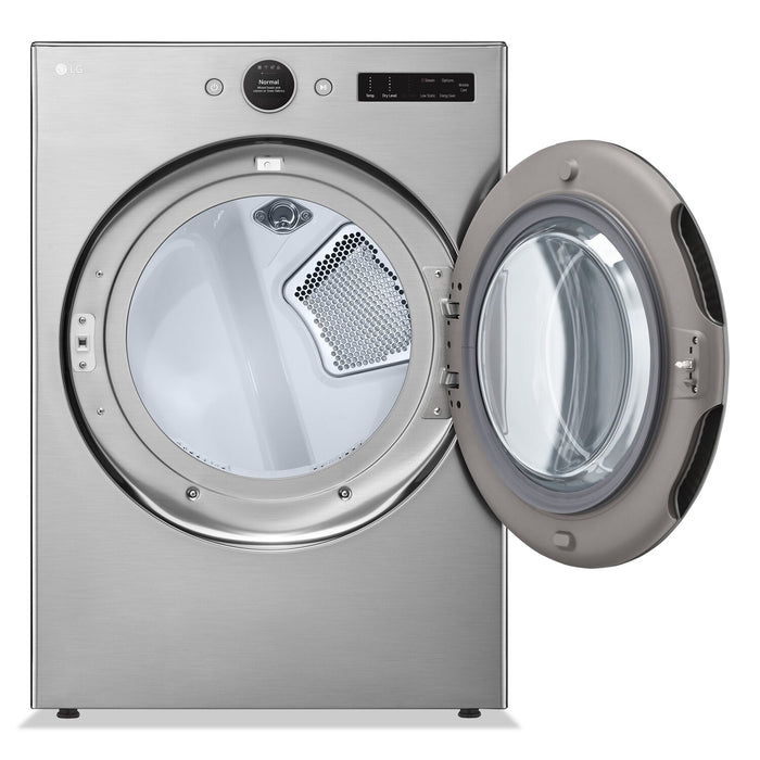 LG 7.4 Cu. Ft. Smart Gas Dryer with Steam - Graphite Steel - Stackable - DLGX5501V