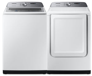 Samsung 5.7 Cu. Ft. Top-Load Washer with ActiveWave Agitator and 7.4 Cu. Ft. Electric Dryer 