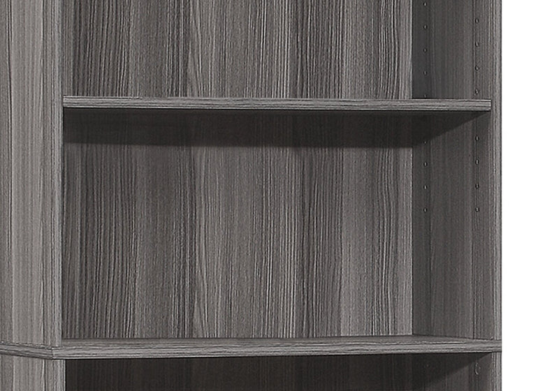 Slade 24.75\" 5-Shelf Bookcase - Grey