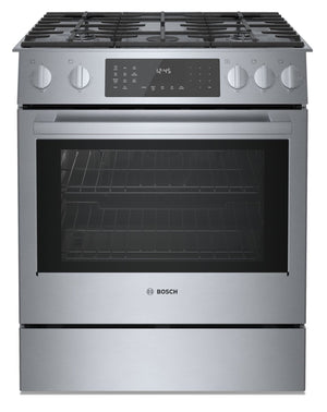 Bosch 800 Series 4.6 Cu. Ft. Dual Fuel Range with Warming Drawer - HDI8056C