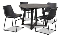 Cole 5-Piece Dining Package - Black 