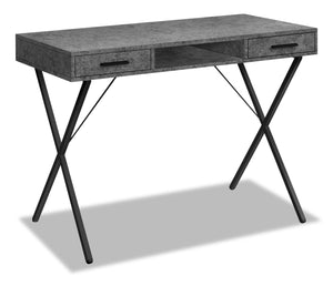 Rowan Desk - Grey Stone-Look