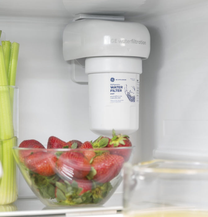 GE 33\" 24.9 Cu. Ft. Bottom-Mount Refrigerator - Stainless Steel Fingerprint Resistant  - GDE25EYKFS