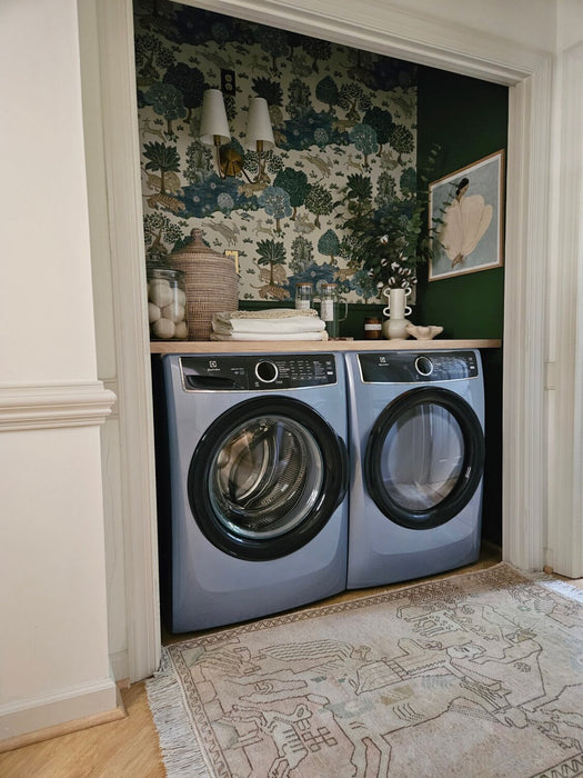 Electrolux 5.2 Cu. Ft. Front-Load Washer and 8 Cu. Ft. Gas Dryer - Glacier Blue