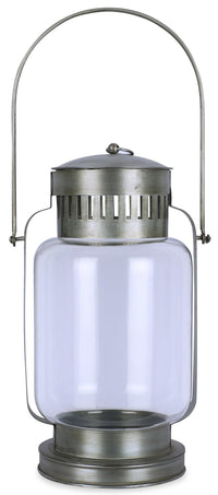 Large Round Iron Capsule Lantern 