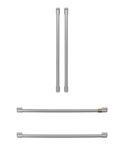 Café 4-Piece Brushed Stainless Handle Kit for French-Door Refrigerator - CXQB4H4PNSS 