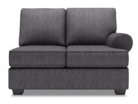 Sofa Lab Roll RAF Loveseat - Luxury Charcoal 