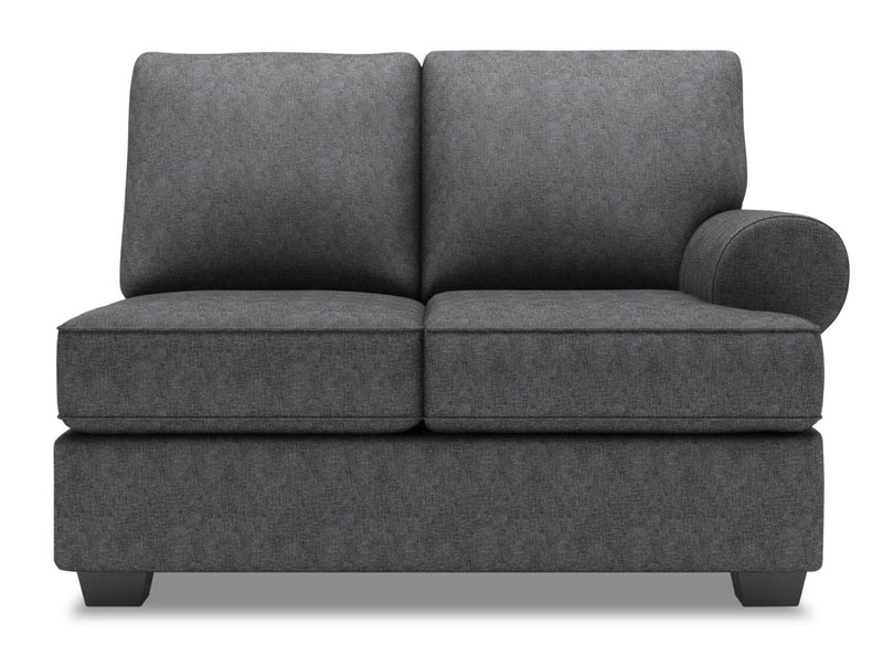 Sofa Lab Roll RAF Loveseat - Luxury Charcoal