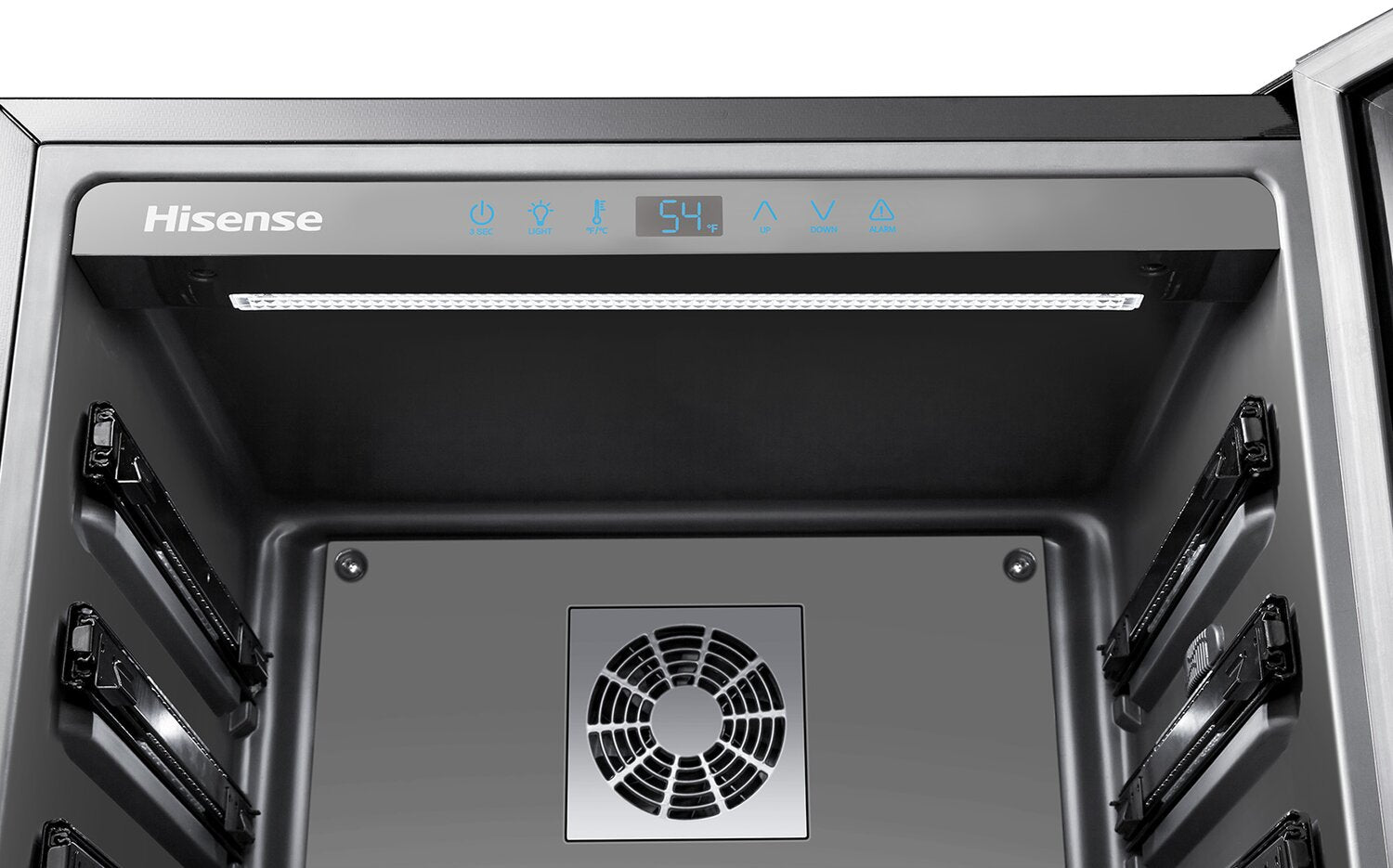 Hisense 23.4" 54 Bottles Wine Fridge Stainless Steel HWS54029SS