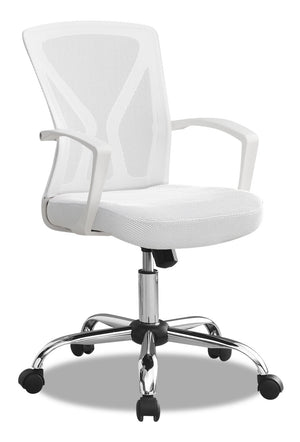 Dominic Office Chair - White | Chaise de bureau Dominic - blanche  | DOMWHCHR