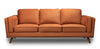 Kassia Linen-Look Sofa - Orange