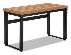 Kai Height-Adjustable Desk - Brown