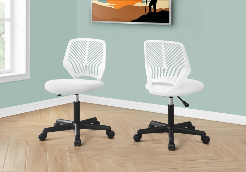 Luke 20\" Kids Office Chair - White