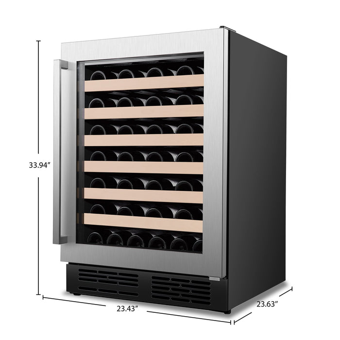Hisense 23.4" 54 Bottles Wine Fridge Stainless Steel HWS54029SS