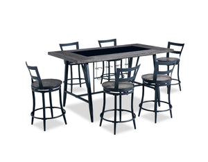 Lars 7-Piece Counter-Height Dining Package | Ensemble de salle à manger Lars 7 pièces de hauteur comptoir