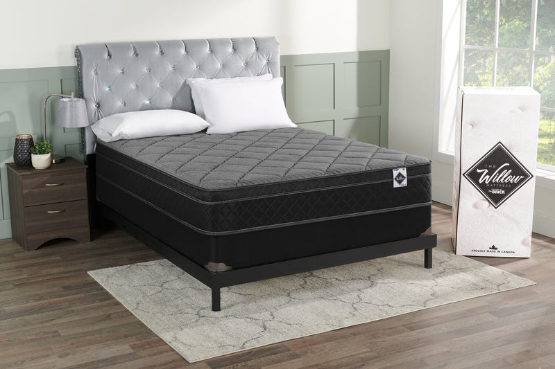 Springwall Aspen Eurotop Low-Profile Full Mattress-in-a-Box Set