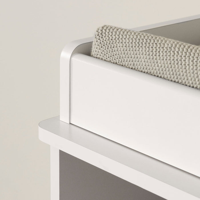 Zoe Baby Change Table with Storage Drawers - White