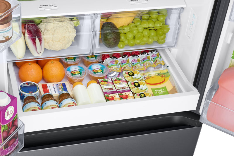 Samsung 30\" 22.1 Cu. Ft. French-Door Refrigerator - Black Stainless Steel - RF22A4111SG/AA