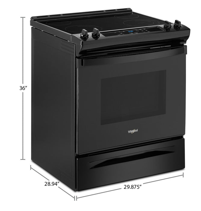 Whirlpool 4.8 Cu. Ft. Electric Range with Self-Clean - Black - YWEE515S0LB