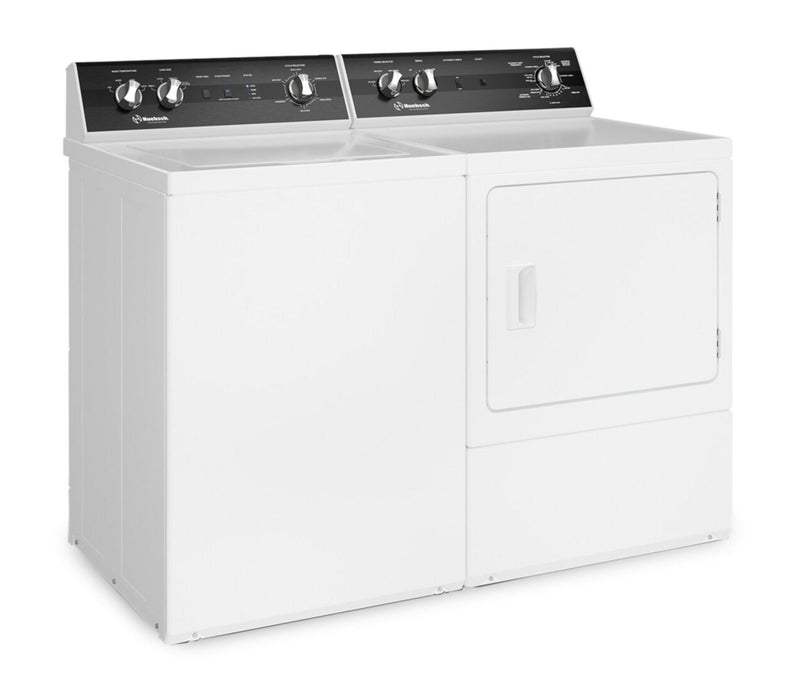 Huebsch 3.2 Cu. Ft. Top-Load Washer and 7 Cu. Ft. Electric Dryer - White