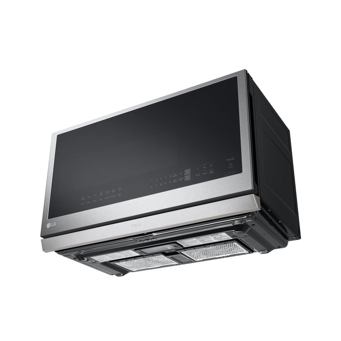 LG 2.1 Cu. Ft. Over-the-Range Microwave with ExtendaVent™ and Sensor Cooking - Smudge Proof Stainless Steel - MVEL2137F