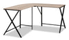 Lidia L-Shaped Corner Desk - Taupe 