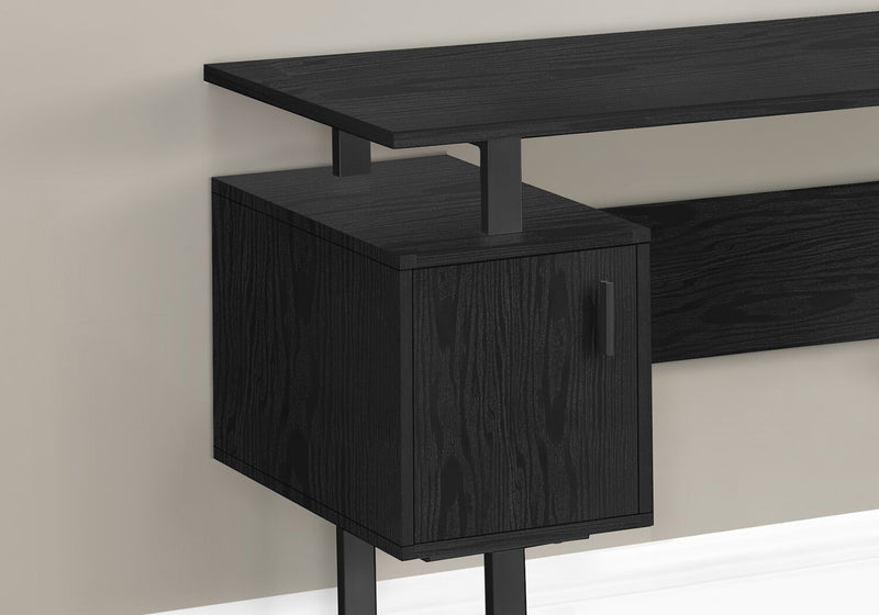 Rafa 47.75\" Office Desk with 2 Storage Cabinets - Black