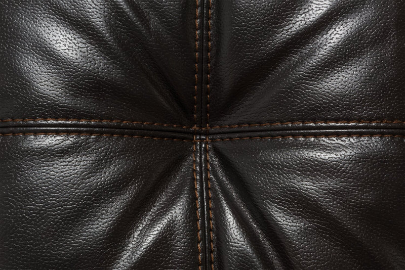 Made in Canada Addison 2-Piece Right-Facing Faux Leather Sectional with Removable Seat Cushions - Blackberry