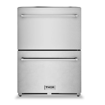 Thor Kitchen 3.36 Cu. Ft. Indoor/Outdoor Freezer Drawer - TRZ24U | Congélateur à tiroirs Thor Kitchen de 3,36 pi3 pour l’intérieur et l’extérieur - TRZ24U | TRZ24USS