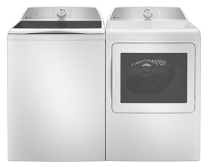Profile 5.8 Cu. Ft. Top-Load Washer and 7.4 Cu. Ft. Electric Dryer - White 