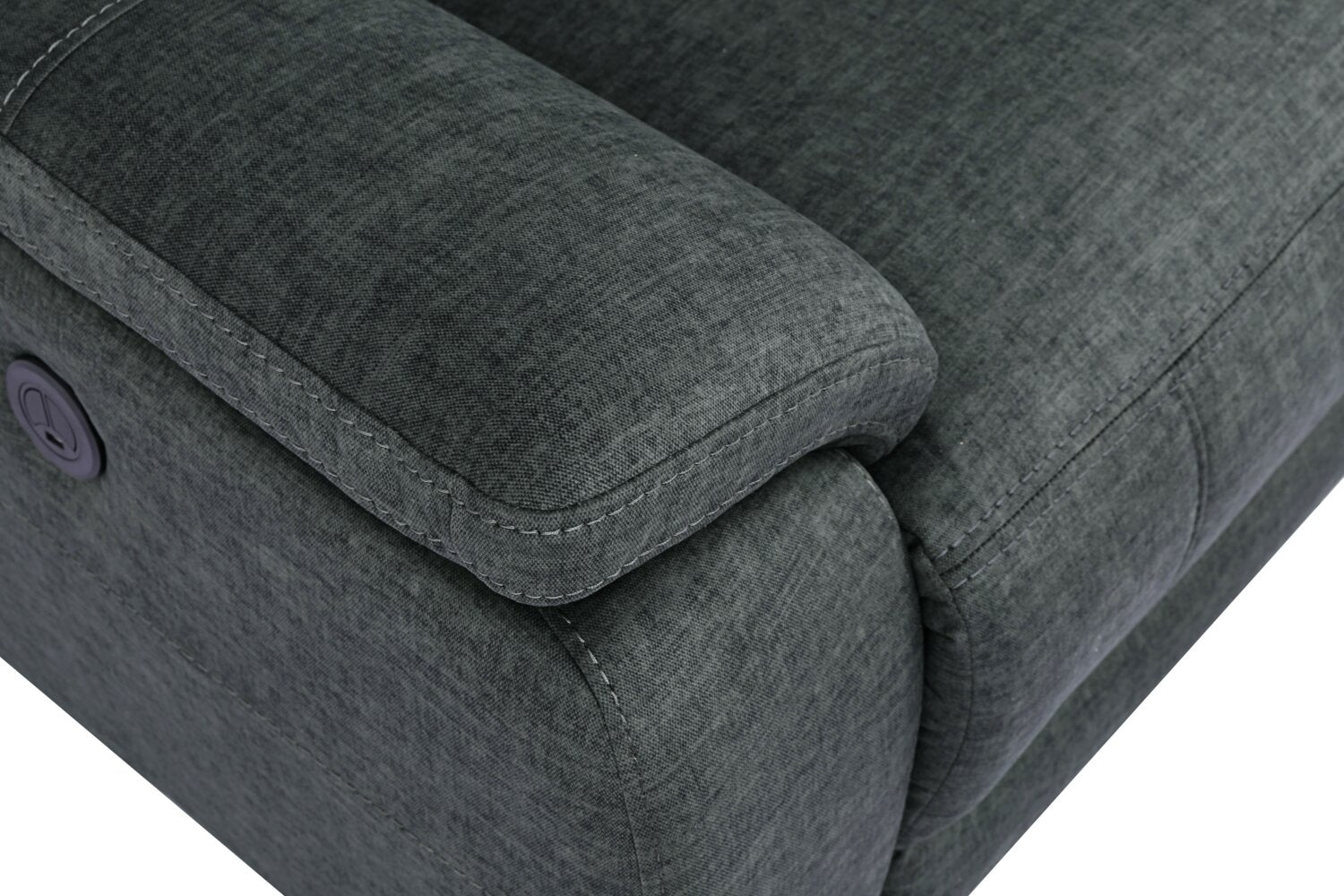 Novo Fabric Power Recliner Grey The Brick