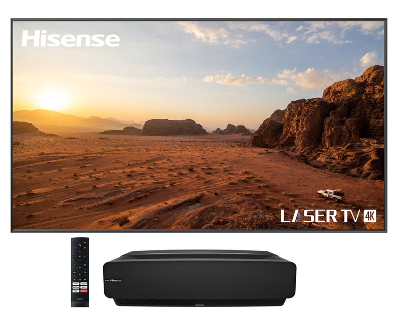 Hisense 100" 4K Smart Laser Projection TV with Screen - 100L5GLP & CINE100A 