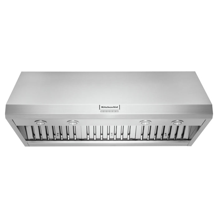 KitchenAid 48\" Commercial-Style Wall-Mount Canopy Range Hood - KVWC908KSS