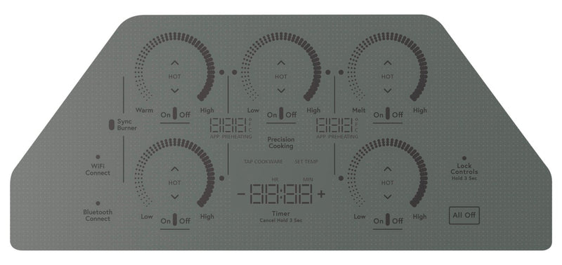 Cafe 36\" 5-Element Electric Cooktop - Stainless - CHP90362TSS
