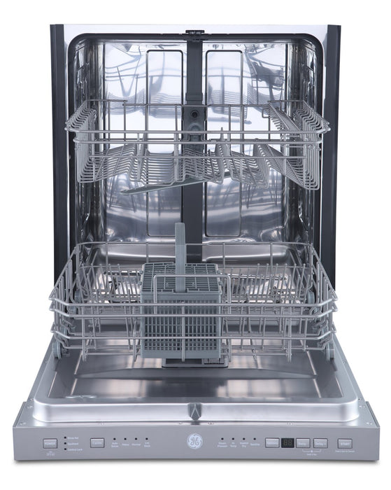 GE 24\" 52 dBA Built-In Top-Control Dishwasher with Steam Pre-Wash - Stainless - GBP534SSPSS