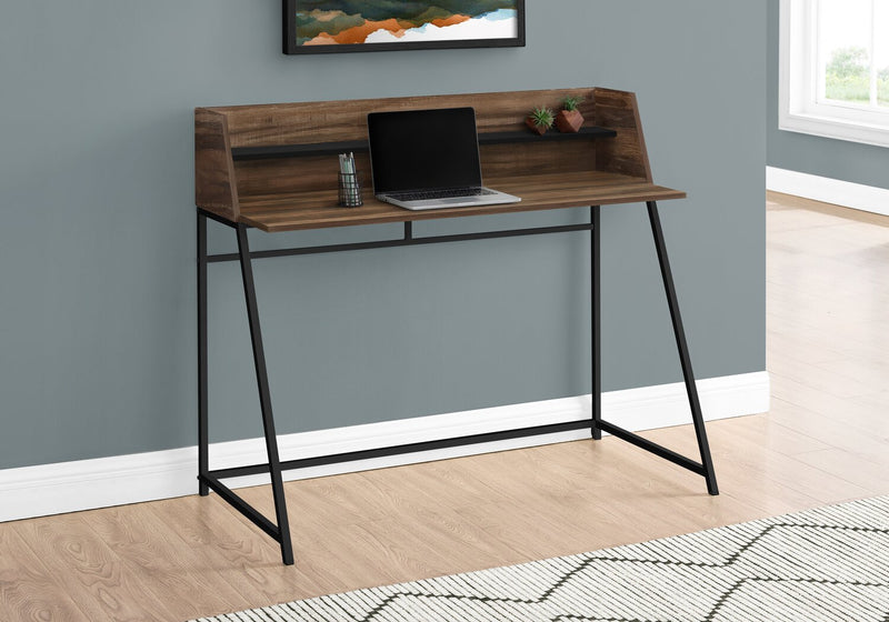 Lawson 47.25\" Office Desk with Small Hutch - Brown