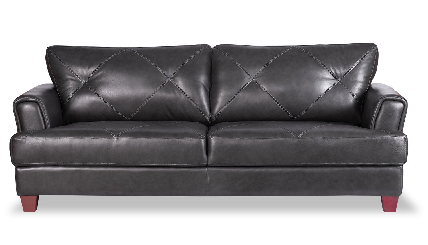 Chateau d Ax Vita 87 100 Genuine Leather Sofa with Diamond Patter. The Brick