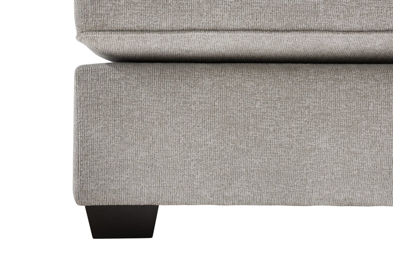 Made in Canada Verona 2-Piece Left-Facing Linen-Look Fabric Sectional with Removable Cushions - Beige