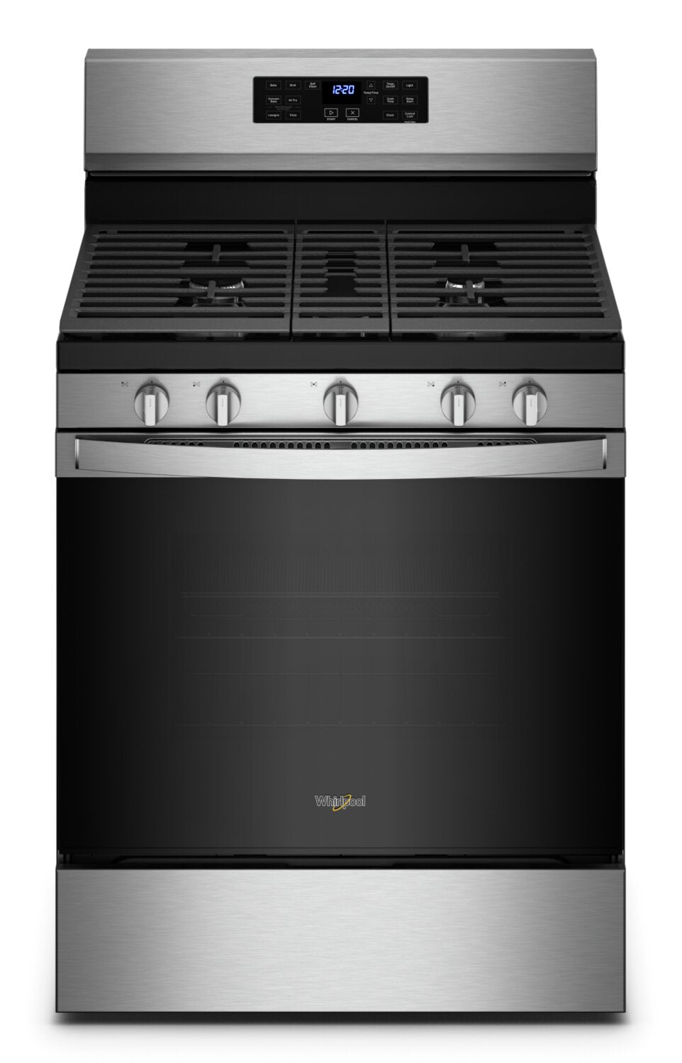 Whirlpool 5 Cu. Ft. Gas Range with Air Fry and Self Clean Fingerprint Resistant Stainless Steel WFG550S0LZ