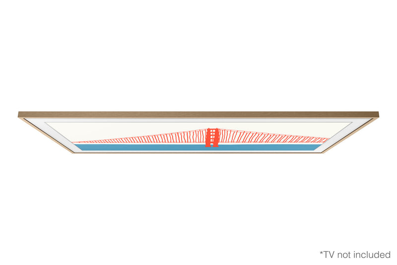 Samsung Customizable Bezel for 43\" The Frame TV - Modern Teak