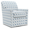 Made in Canada Sofa Lab Customizable Swivel 31\" Fabric Accent Chair - Ocean Multicolour