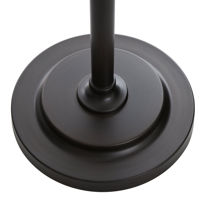 Delano 37.5\" Antiqued-Bronze with Black Wire Shade Table Lamp 