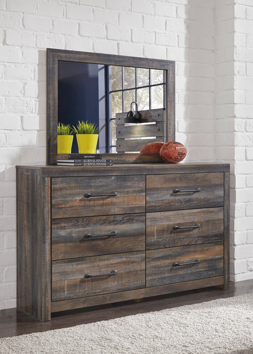 Abby Bedroom 6-Drawer Dresser, 58.7\"W x 36.42\"H - Brown