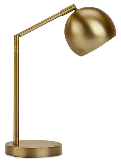19" Gold Metal Desk/Task Lamp|Lampe de travail et de bureau de 19 po en métal doré