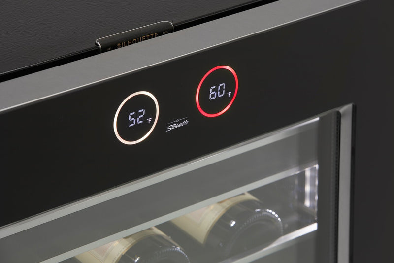 Silhouette Reserve 23.9\" 5 Cu. Ft. Single-Door Wine Cooler - Black - SRVWC050L