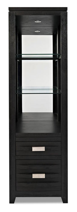Bronx 94\" 3-Piece Wall Unit Entertainment Centre with Storage & Cable Management for TVs up to 55\"- Charcoal