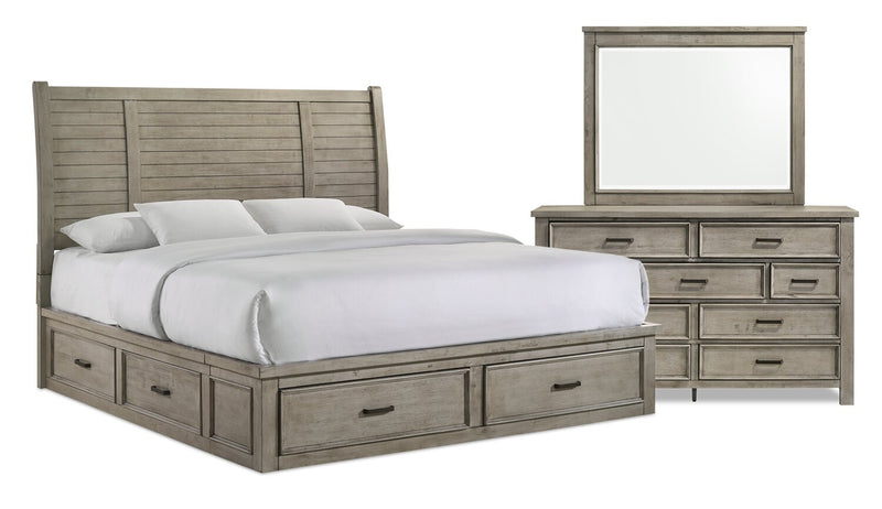 Levi 5-Piece King Storage Bedroom Package | The Brick