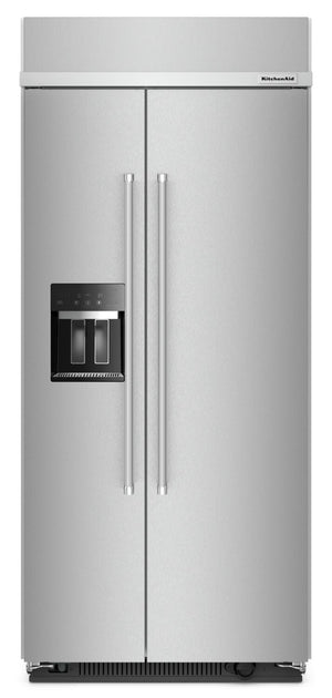 KitchenAid 20.8 Cu. Ft. Built-In Side-by-Side Refrigerator - KBSD706MPS