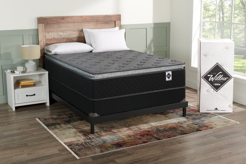 Springwall Sage Pillowtop Low-Profile Queen Mattress-in-a-Box Set